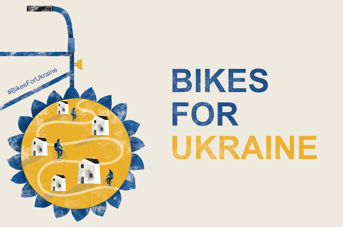 ¡Dona tu bicicleta para ayudar a los trabajadores humanitarios en Ucrania!