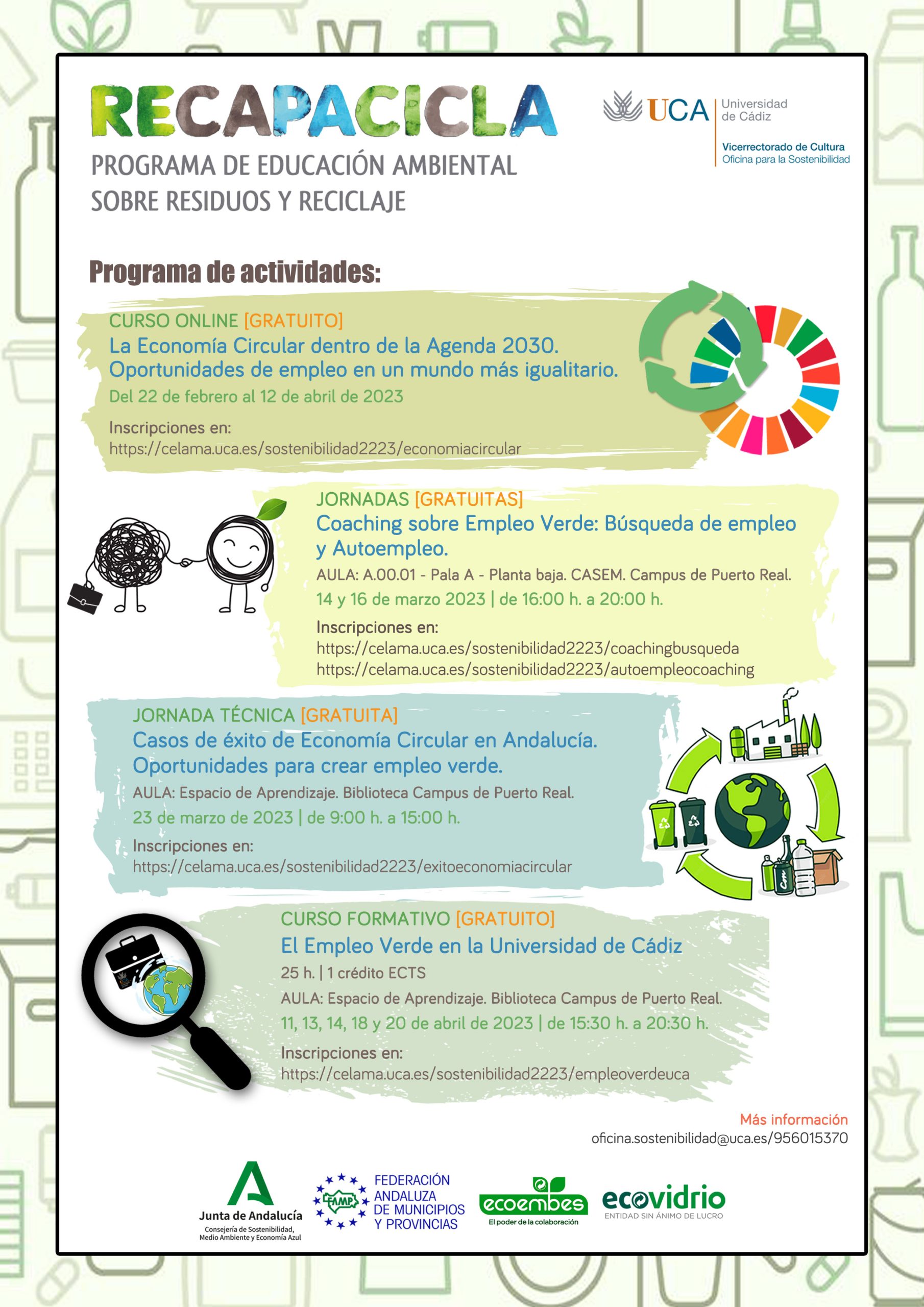 La Economía Circular: una oportunidad para el crecimiento del Empleo Verde en la Universidad de Cádiz