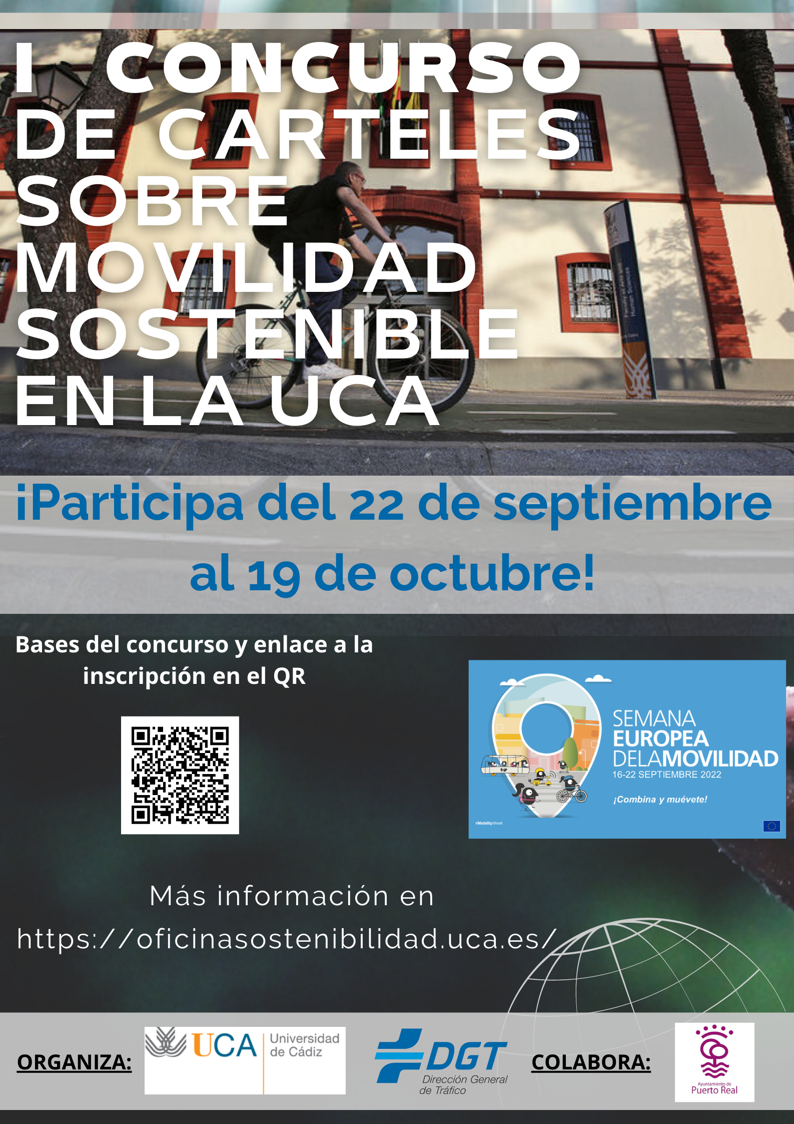 1er Concurso de carteles sobre Movilidad Sostenible en la Universidad de Cádiz