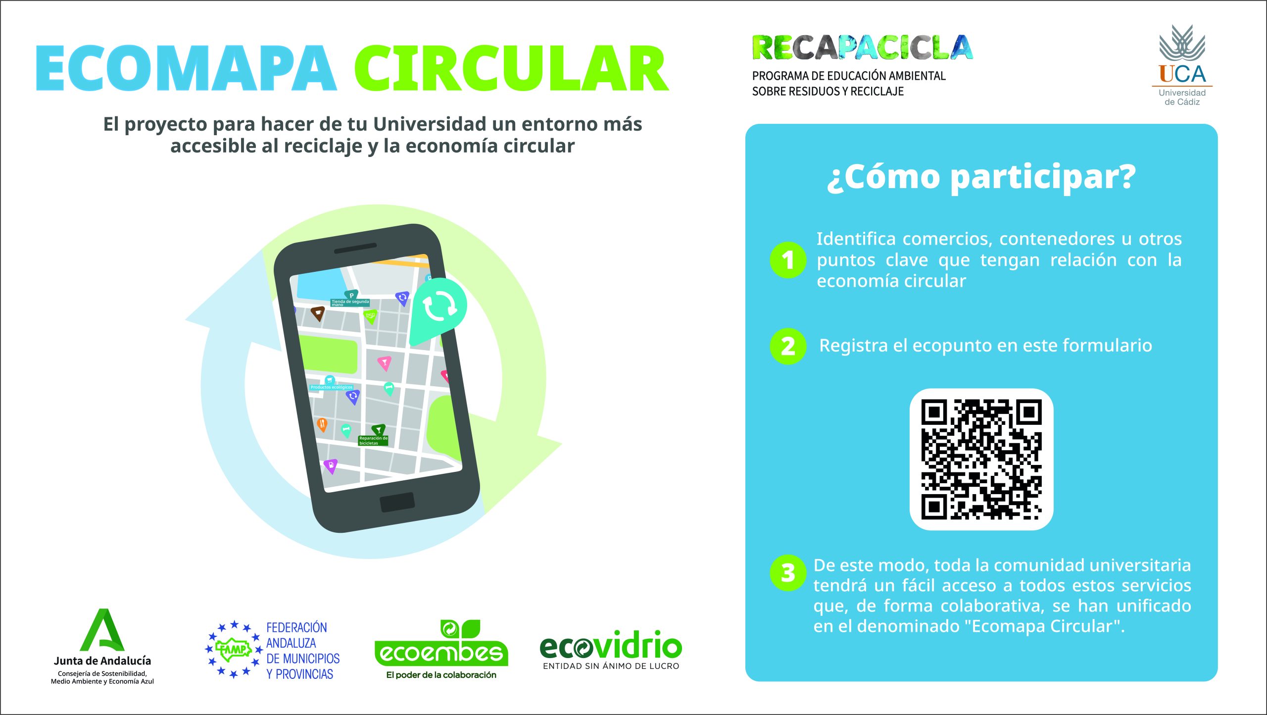 ¿Conoces el Ecomapa Circular de la Universidad de Cádiz?