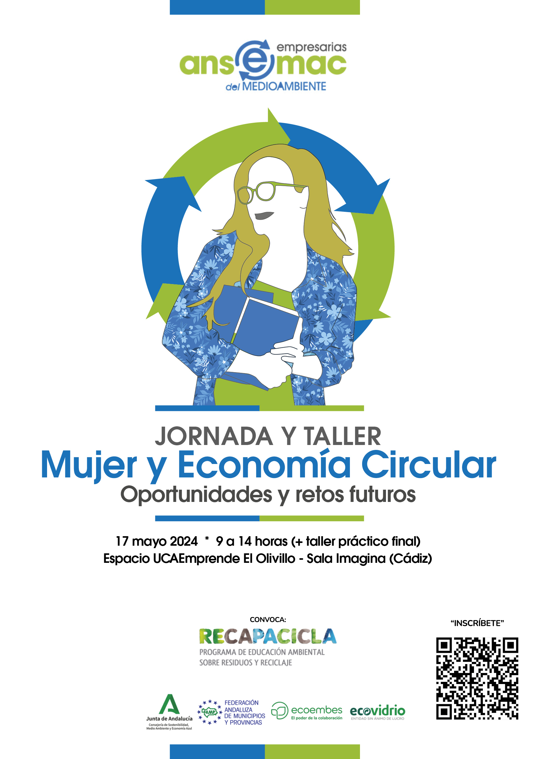 Jornada y Talleres «Mujer y Economía Circular. Oportunidades y retos futuros» mañana en la UCA