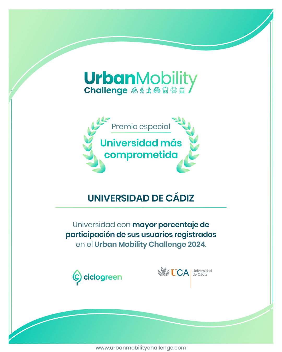 Finalizamos el Urban Mobility Challenge 2024 ahorrando más de 820 kg de CO2 no emitidos a la atmósfera