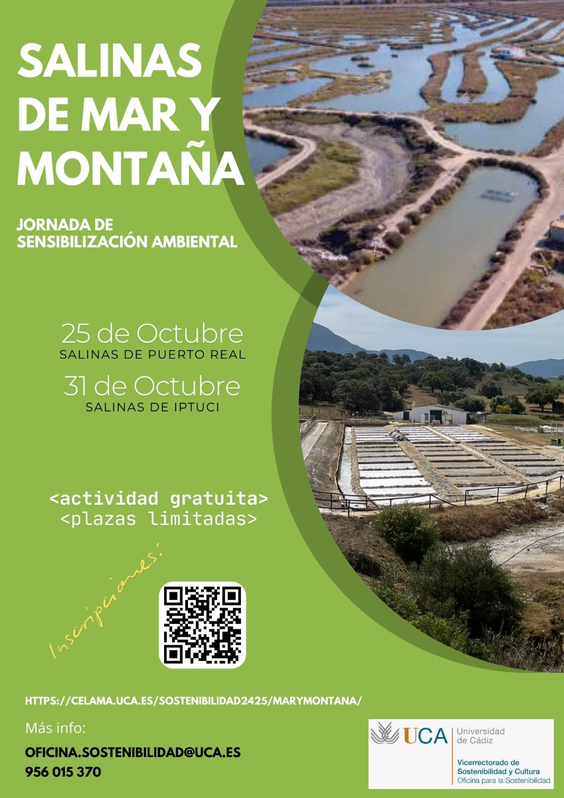 ¿Quieres conocer las salinas de mar y montaña de la provincia de Cádiz?