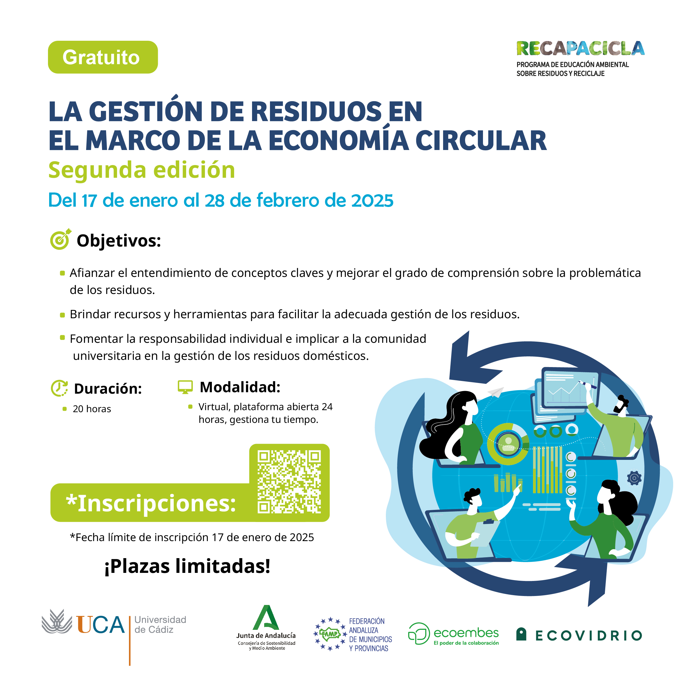 ¿Participas en la II Edición del Seminario formativo “La gestión de residuos en el marco de la Economía Circular”?