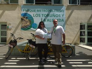 Una ruta en bicicleta por Los Toruños como premio por ganar el desafío sobre el Clima