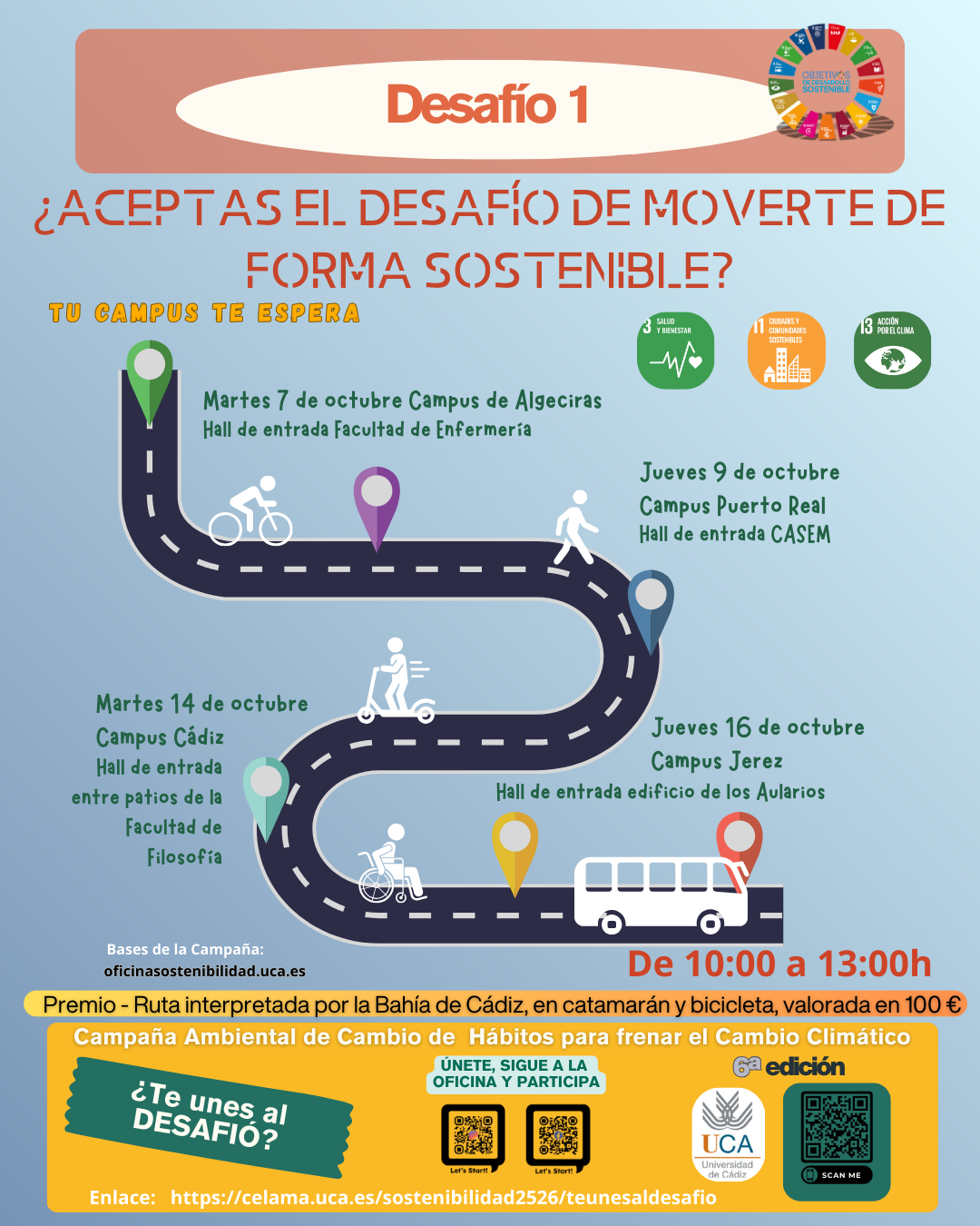 ¿Aceptas el Desafío de Moverte de Forma Sostenible? ¡Tu campus, te espera!