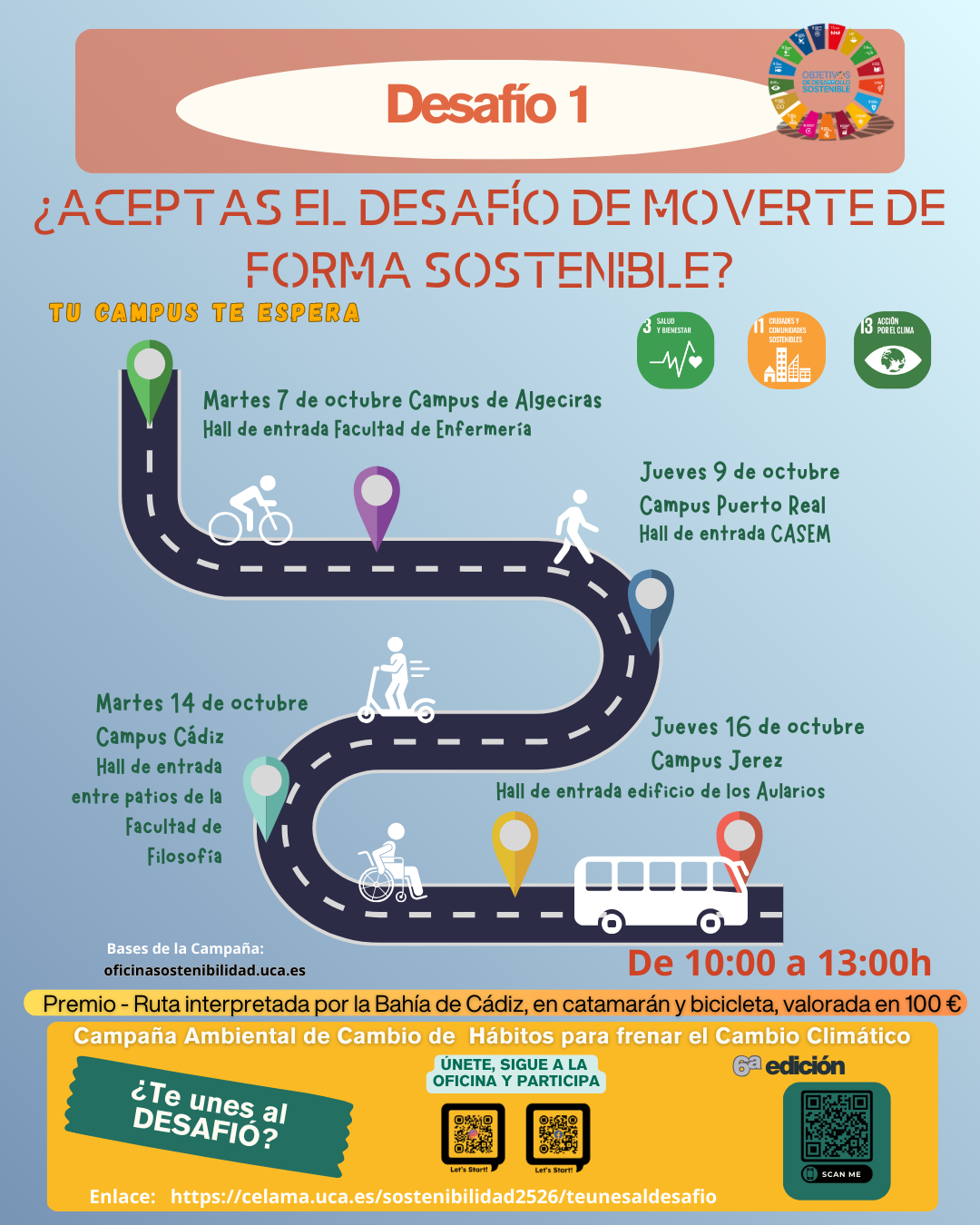 ¿Aceptas el Desafío de Moverte de Forma Sostenible? ¡Tu campus, te espera!