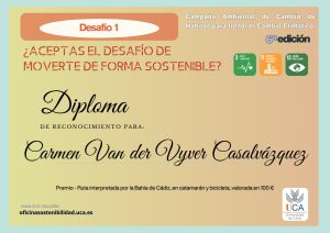¡Premio a la Movilidad Sostenible! Carmen Van Der Vyver gana una ruta en catamarán