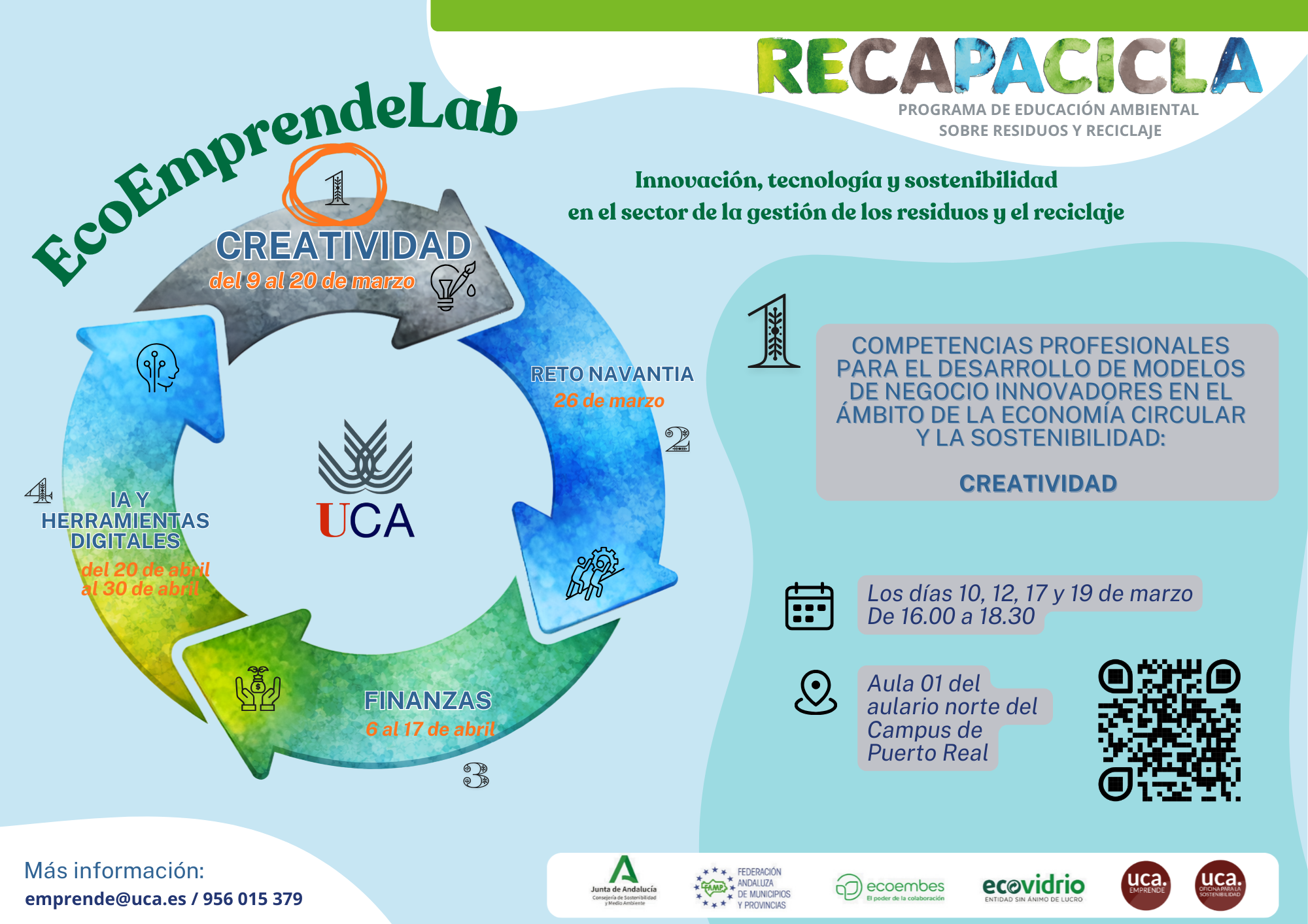 Convocatoria Abierta: Creatividad y Economía Circular en el Campus de Puerto Real
