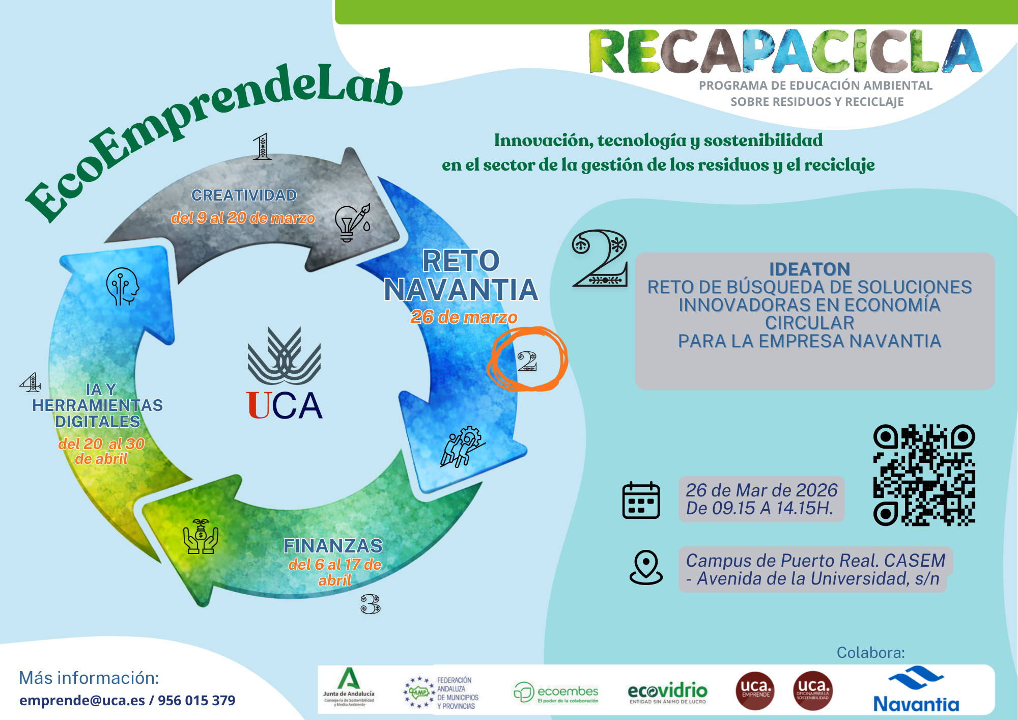 La Universidad de Cádiz y Navantia impulsan la innovación en economía circular a través del programa EcoEmprendeLab