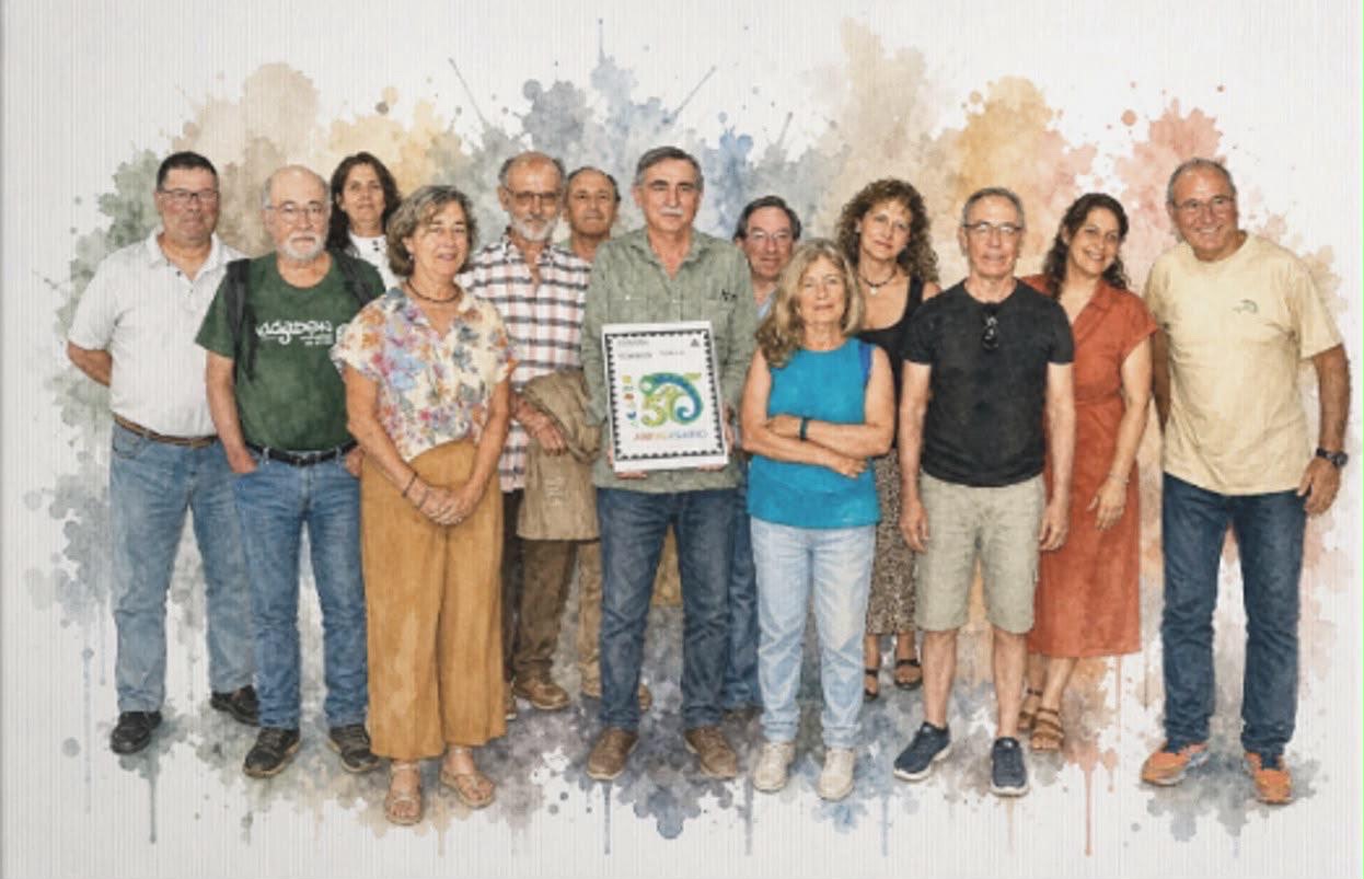 La UCA se suma a la conmemoración del 50º aniversario de AGADEN-Ecologistas en Acción con la presentación de su sello postal conmemorativo